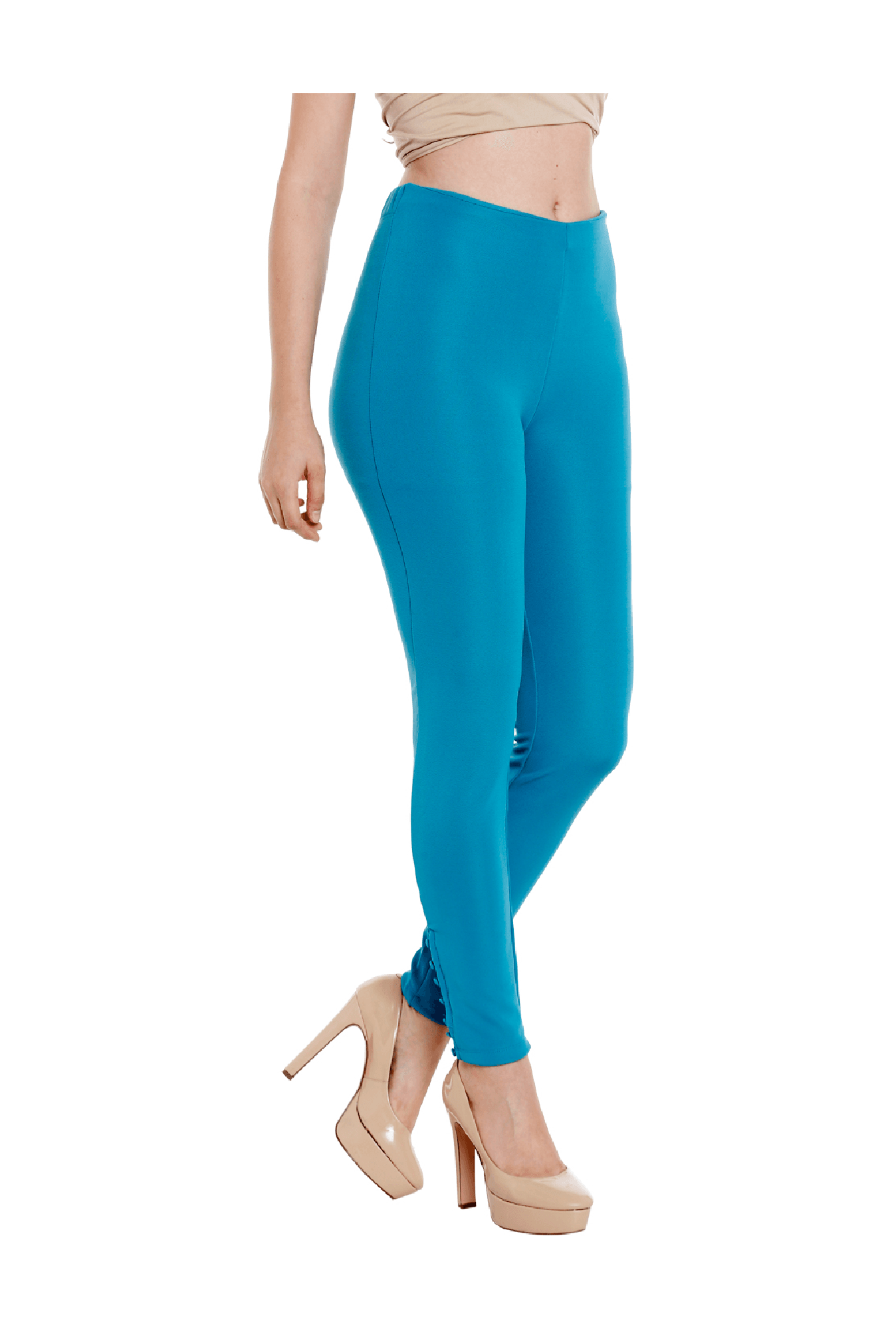 Fusion Beats Blue Regular Fit Jeggings