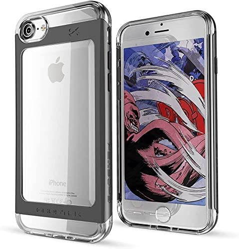 Ghostek Cloak Clear iPhone 7 Plus, iPhone 8 Plus Case with Slim Metal Bumper Design Shockproof Heavy Duty Protection Wireless Charging 2017 iPhone 8 Plus, 2016 iPhone 7 Plus (5.5 Inch) - (Gold)
