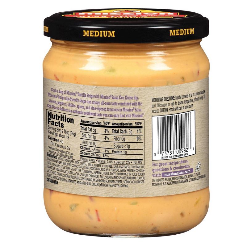 Mission Salsa Con Queso - 8oz