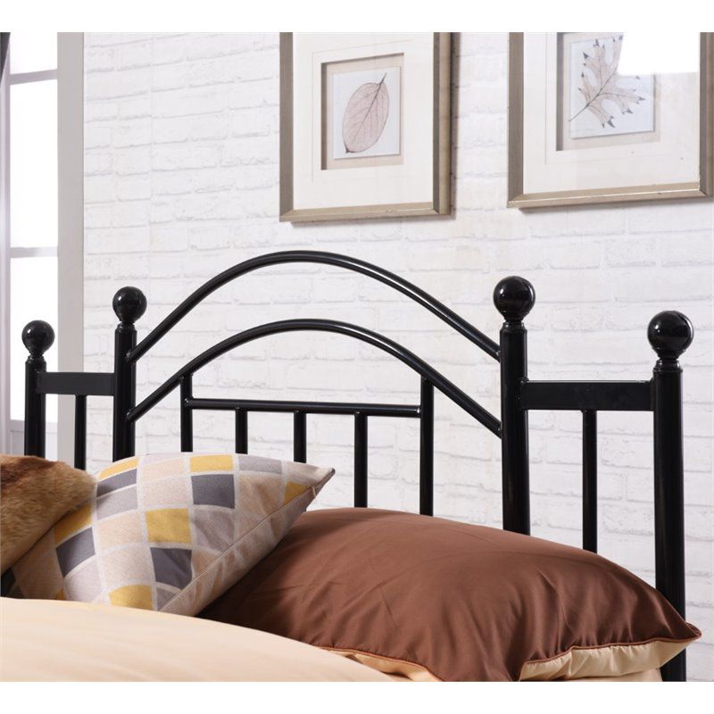 Complete Platform Full Size Bed in Black - Hodedah