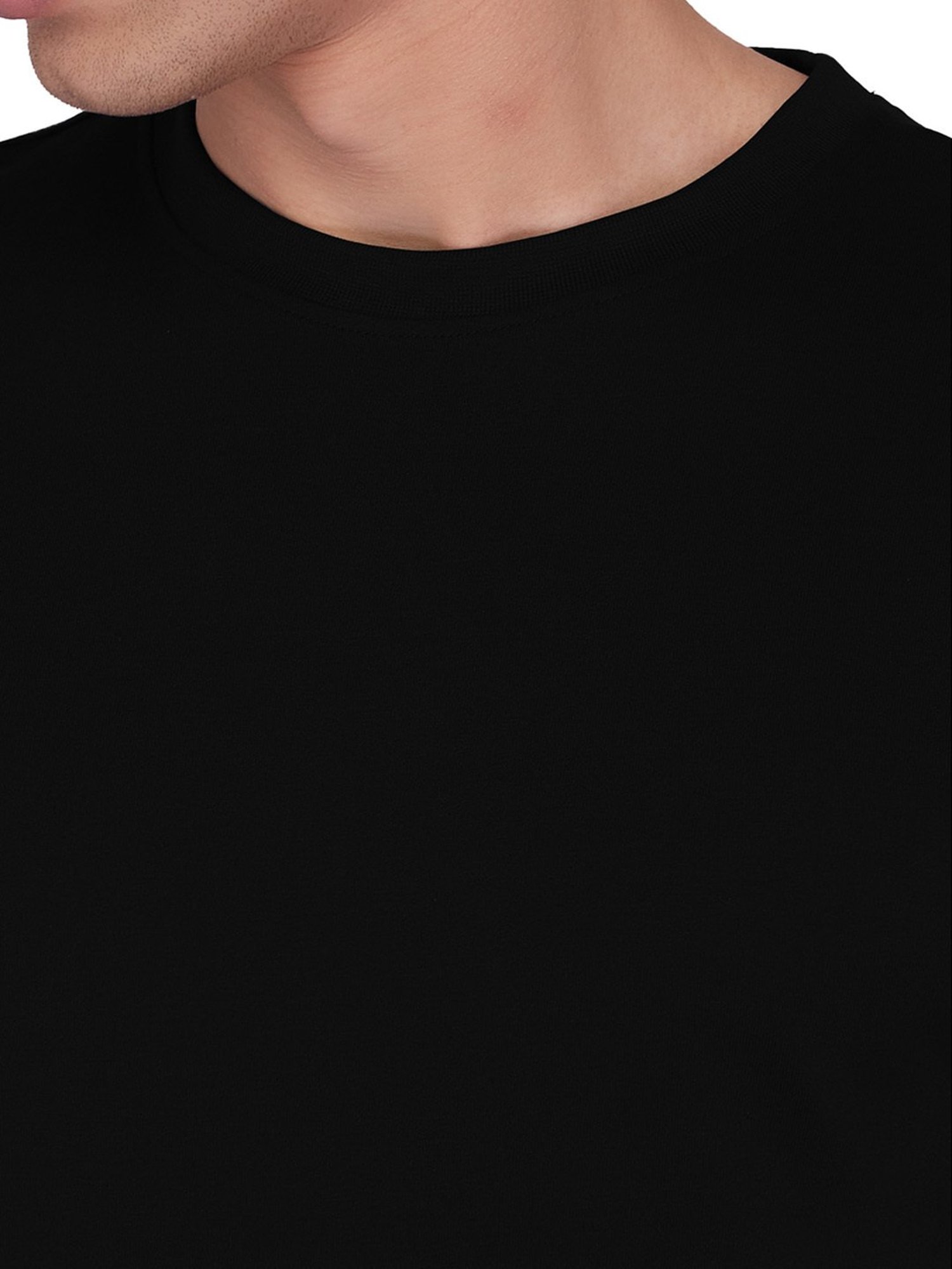 XYXX Black Round Neck T-Shirt