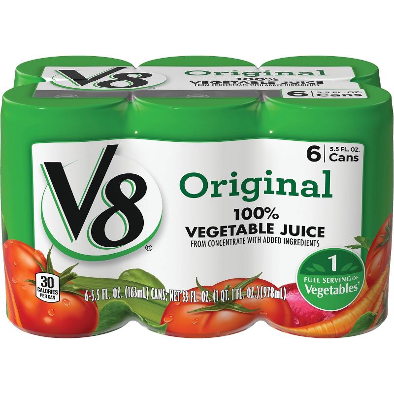 V8 Original 100% Vegetable Juice - 6pk/5.5 fl oz Cans