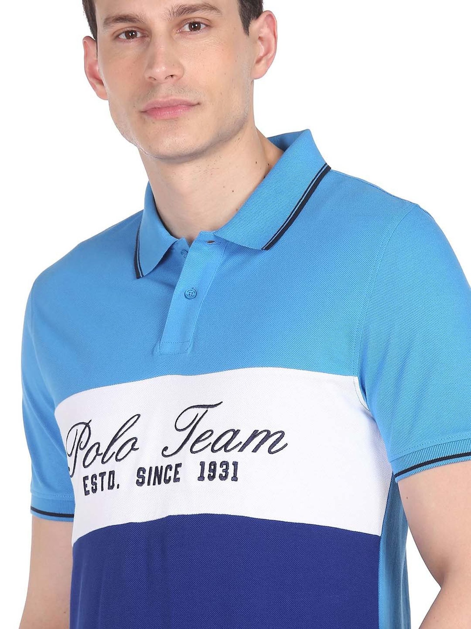 AD by Arvind Multicolor Polo T-Shirt