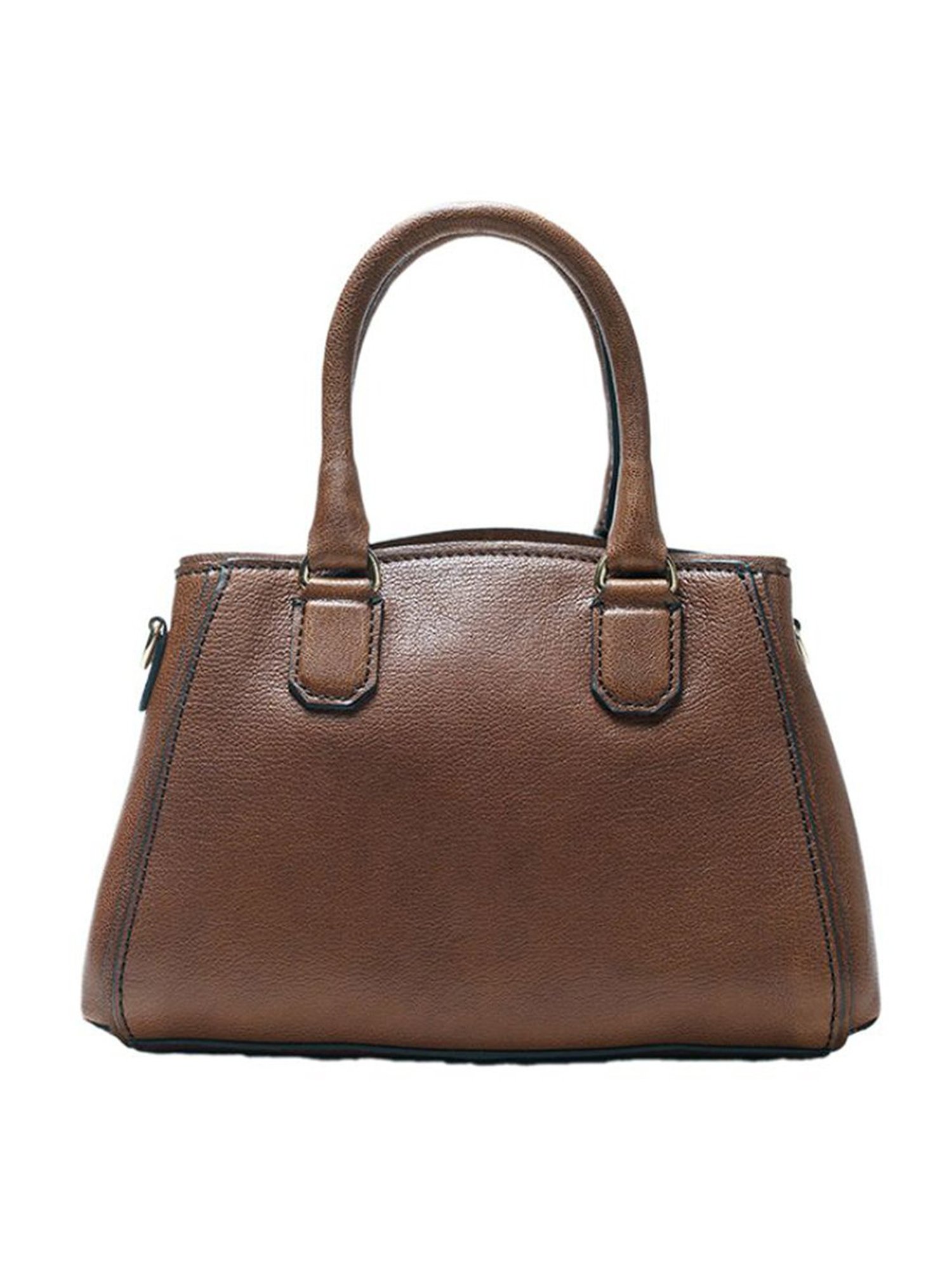 RI2K London Cognac Leather Large Handbag