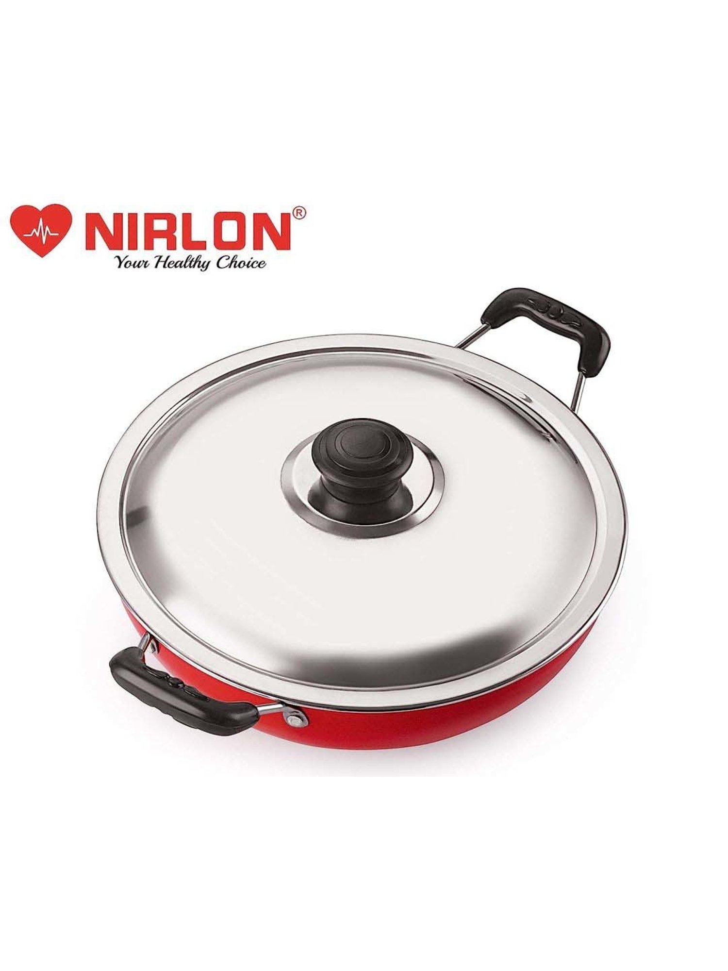 ALLO Silver Stainless Steel Induction Friendly Triply Kadhai (3 L)