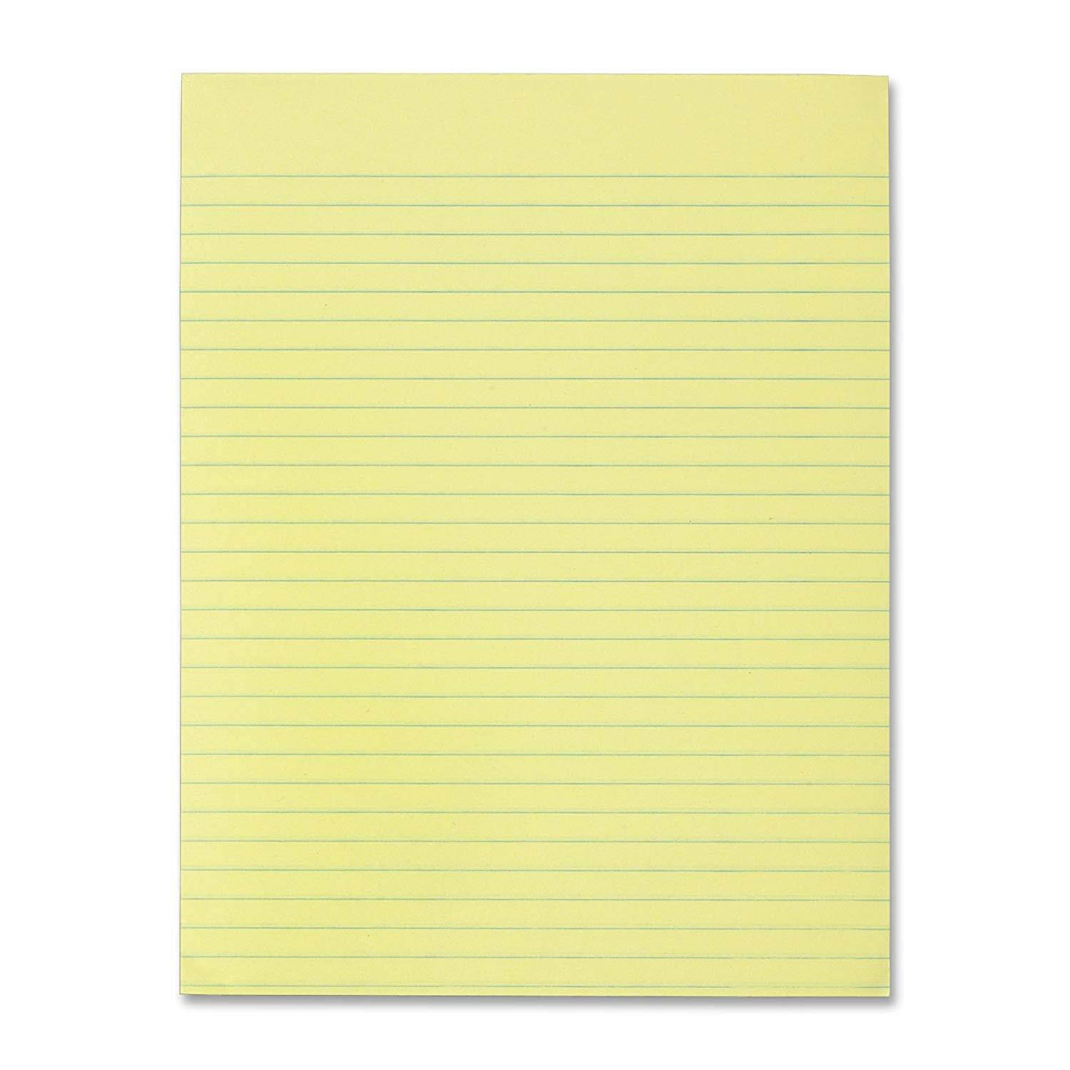 Business Source Glued Top Ruled Memo Pads - Letter