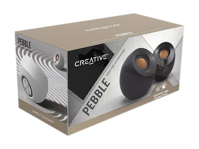 CREATIVE LABS Pebble Modern 2.0 USB Desktop Speakers - Black
