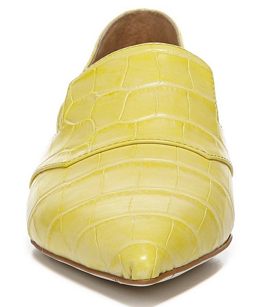 Sarto by Franco Sarto Toby Croco Print Leather d'Orsay Loafers