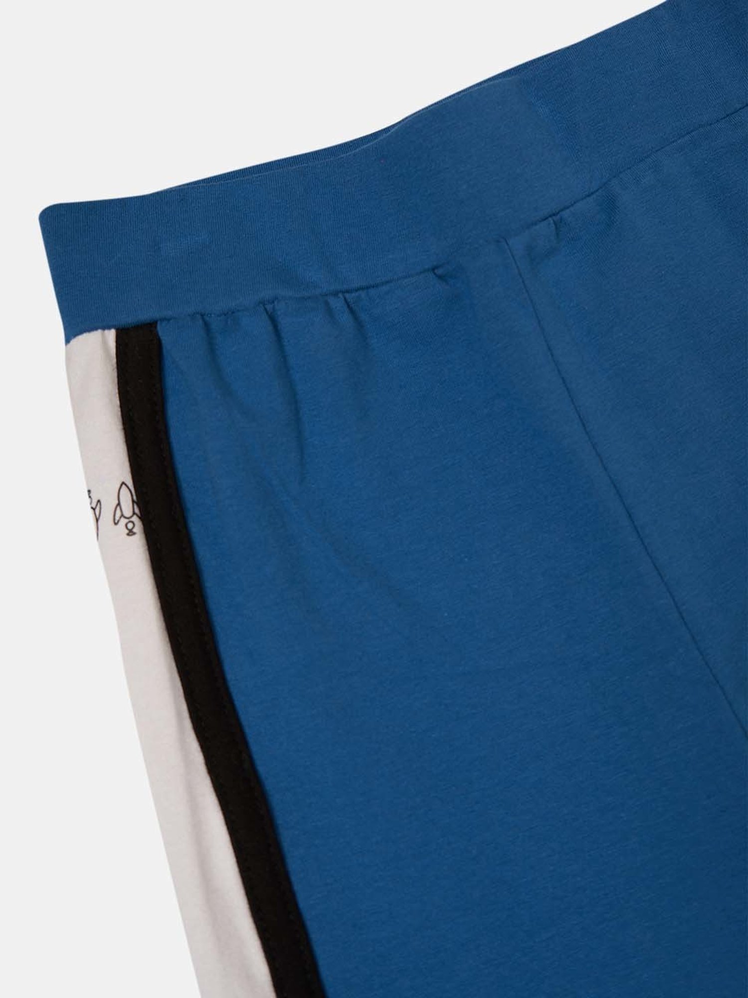 Angel & Rocket Girls Blue & White Striped Leggings