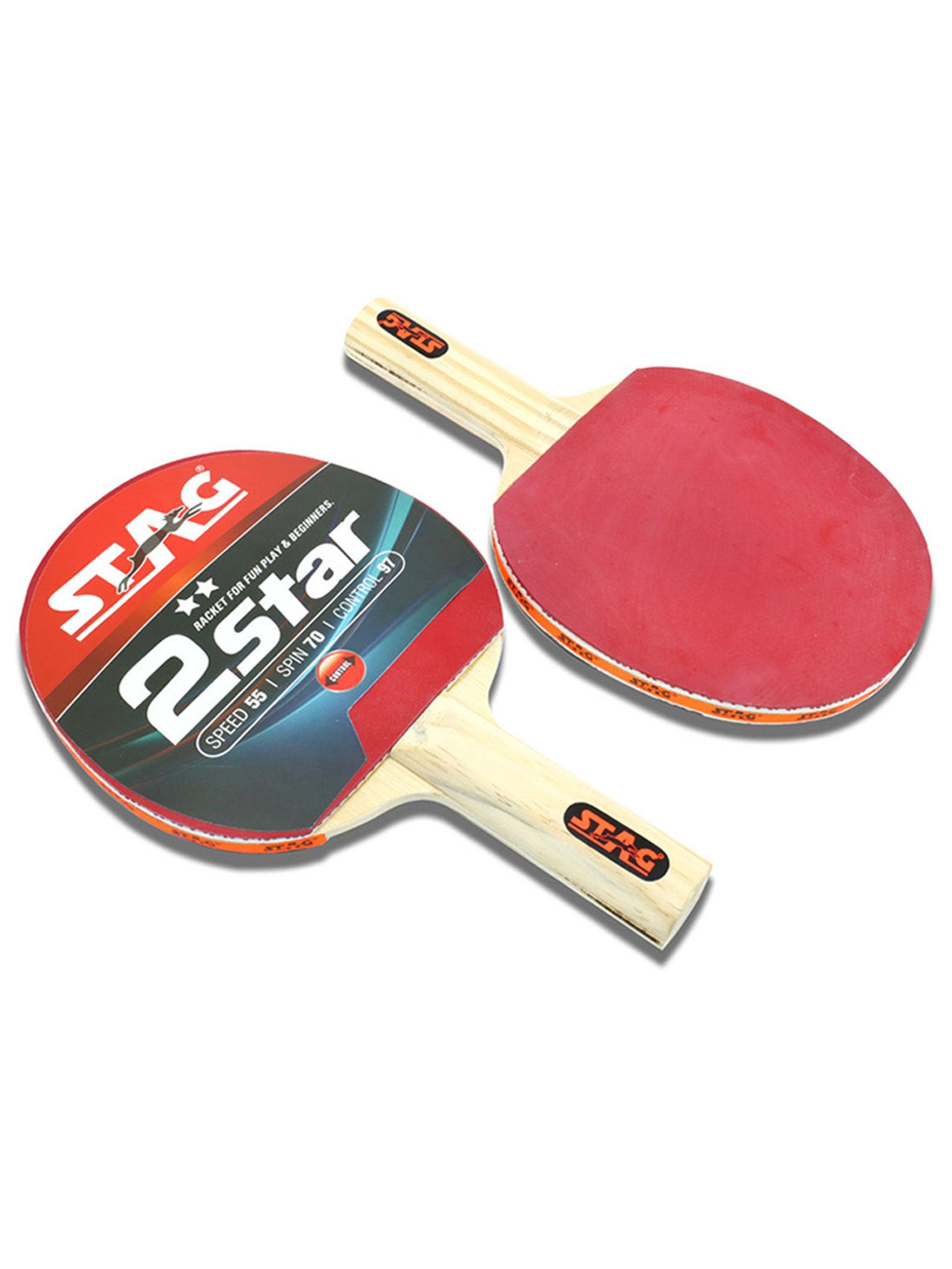 Stag Global 2 Star Table Tennis Playset (Multicolor) Size - 26x15