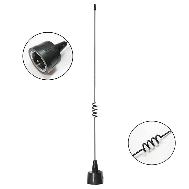 NMO72 1925quot Antenna NMO Mount Dual Band VHF UHF 145440Mhz Requires NMO Mount