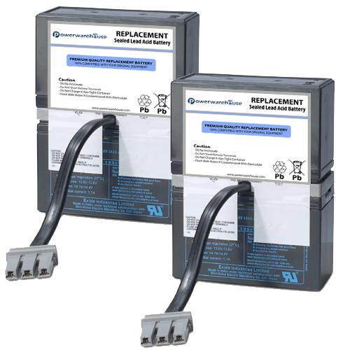 Powerwarehouse APC BR650CI UPS Battery - Premium Powerwarehouse 24V Lead Acid Battery Catridge #33 (2 Pack)