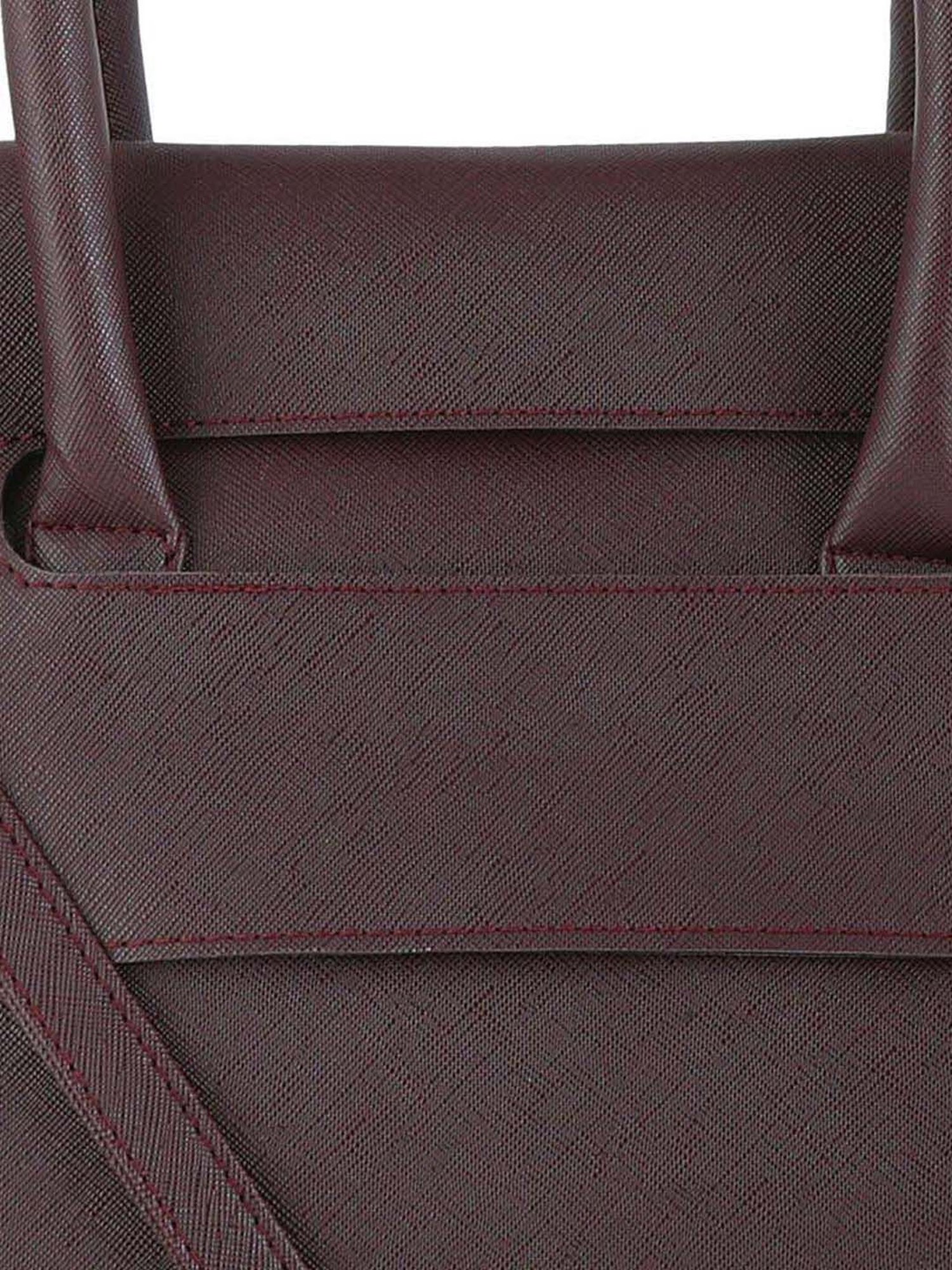 Toteteca Brown Solid Medium Handbag