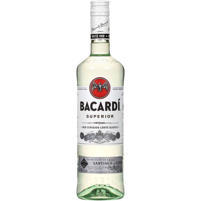 Bacardi Superior Light Puerto Rican Rum - 750ml Bottle