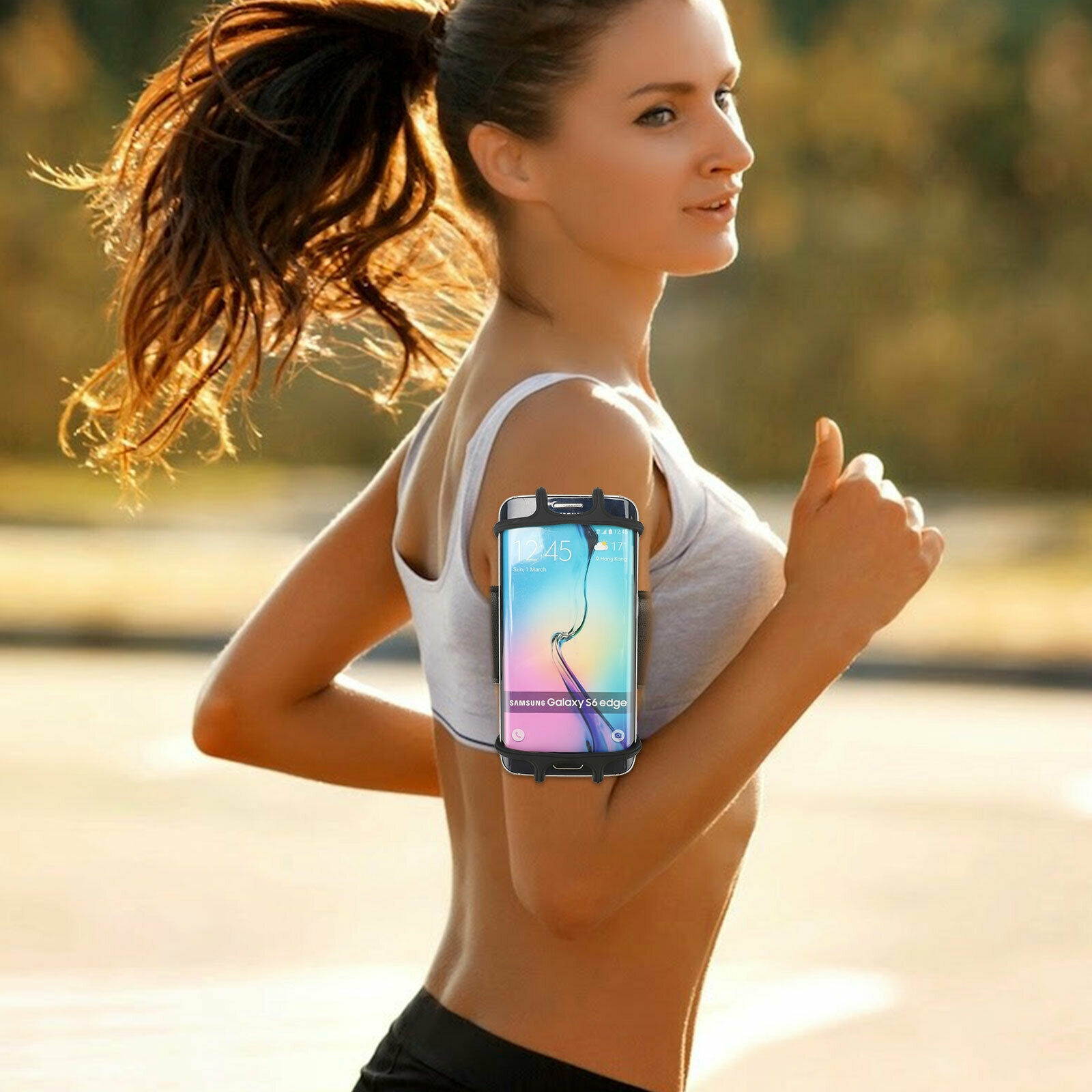 Gym Running Jogging Sport Armband Arm Band Bag Case Holder Cover For Cell Phone