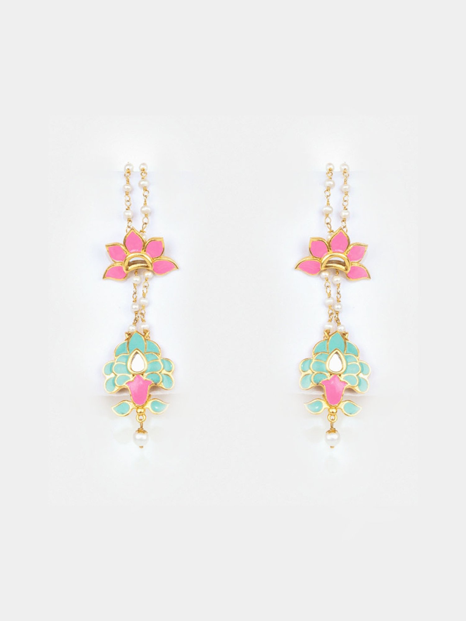 Shaya Navrai Majhi 18k Gold-Plated Brass Earrings