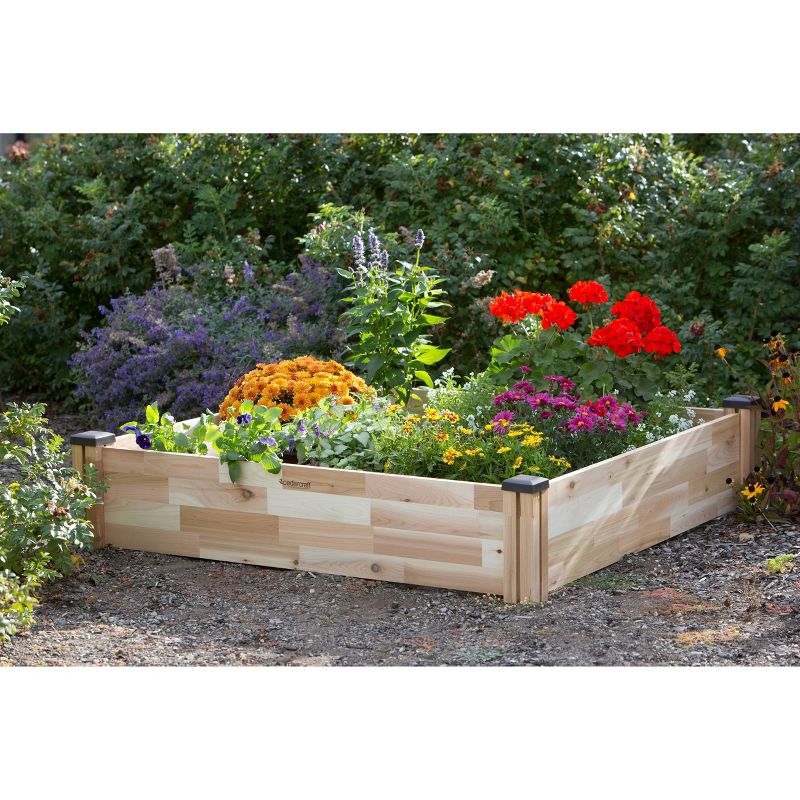 49" x 49" Square Cedar Raised Garden Bed - CedarCraft
