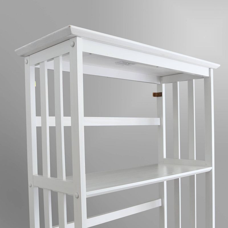 63" 5 Shelf Bookcase White - Flora Home
