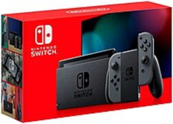 Nintendo HADSKAAAA Switch Console with Gray Joy-Con - 32 GB - Black