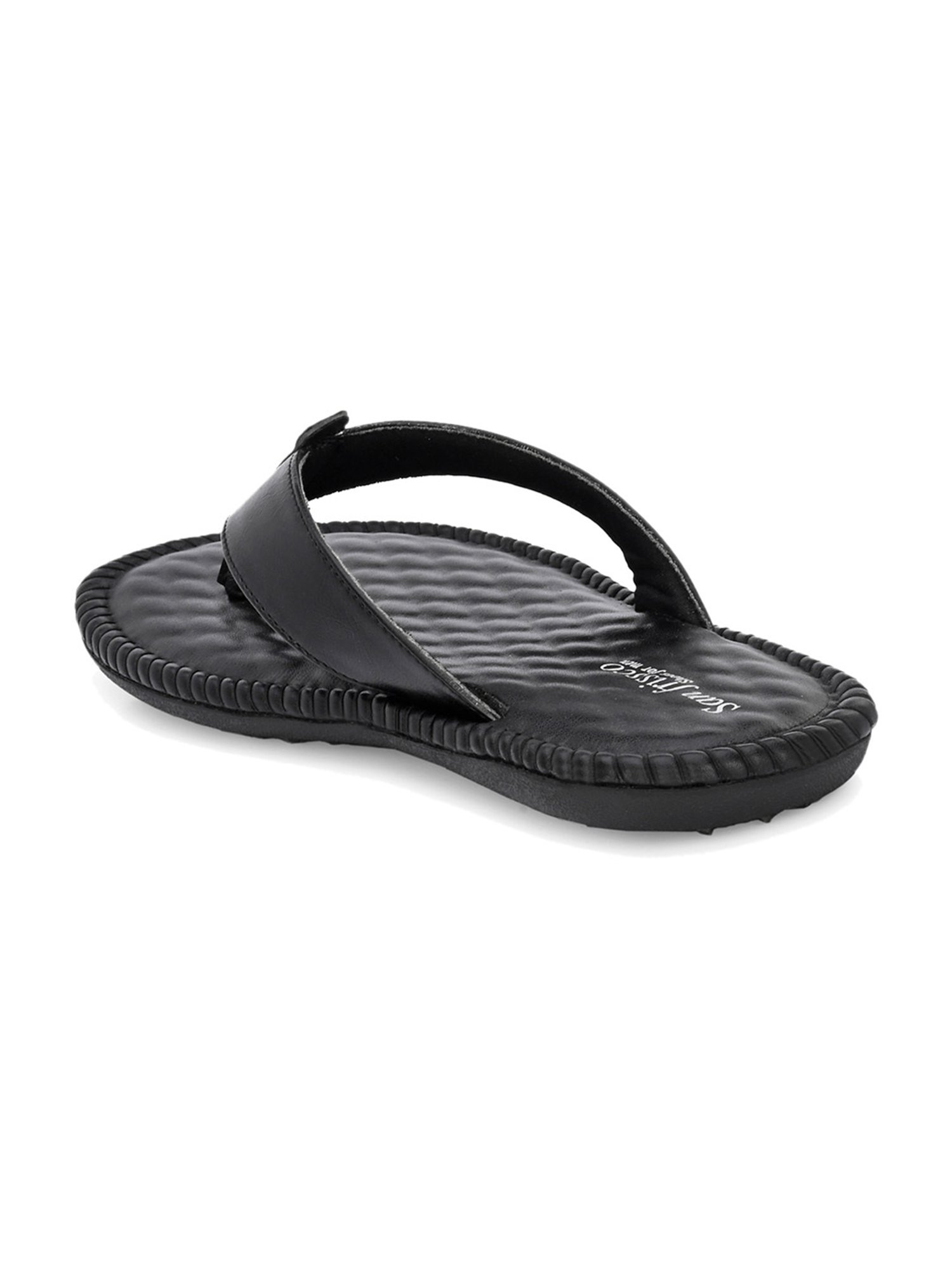 San Frissco Men's Black Thong Sandals