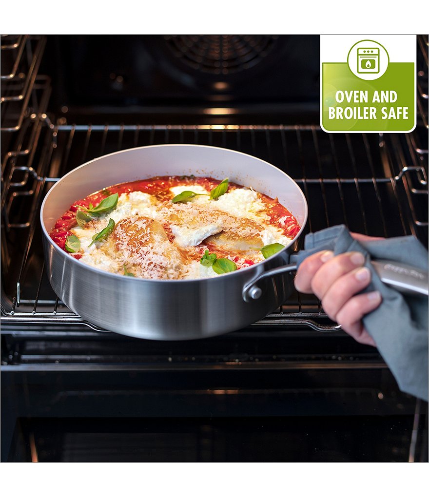 GreenPan Venice Pro Evershine Ceramic Non-Stick 2-Piece Open Fry Pan Set, 10#double; & 12#double;