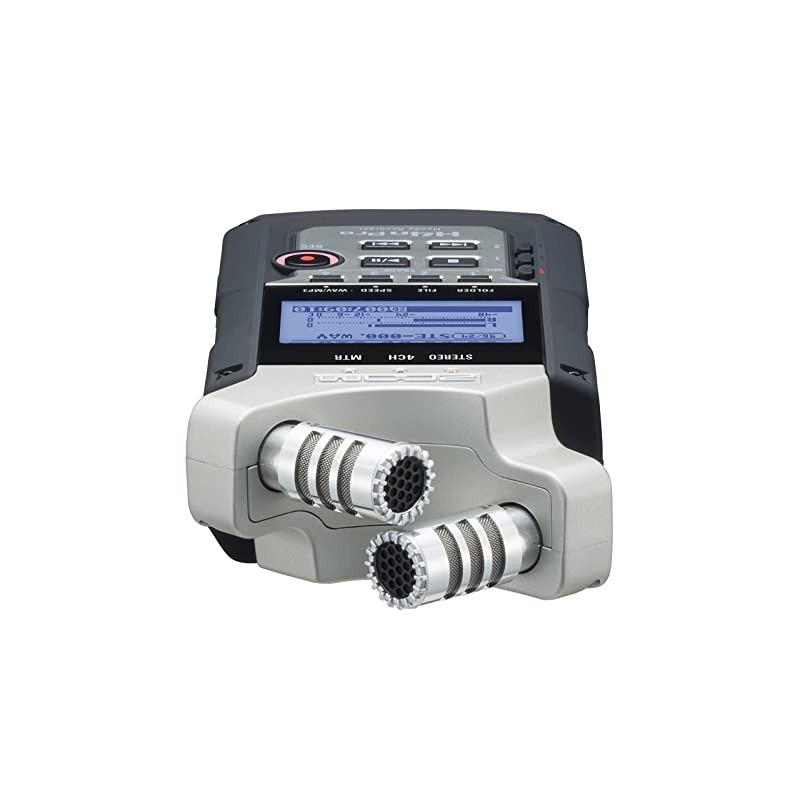 H4n Pro 4-Track Portable Recorder, Stereo Microphones, 2 XLR/ &frac14;&ldquo; Combo Inputs, Guitar Inputs, Battery Powered, for Stereo/Multitrack Recording of Music, Audio for Video, and Podcasting