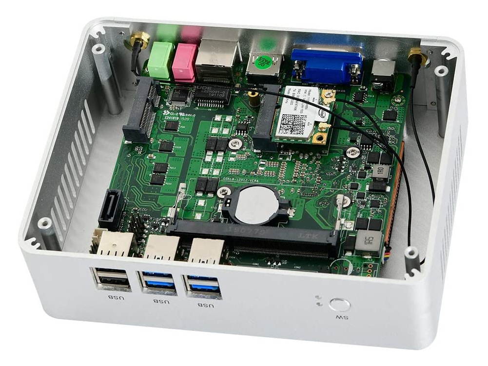 Mini PC,Mini Computer,Windows 10 Pro/Linux Ubuntu,Deskop Pc,Kodi Box,Intel Core I5 6267U,(Silver),[64Bit/WiFi2.4+5Ghz/VGA/1HD-MI/4USB3.0/2USB2.0/1LAN](4G RAM/128G SSD)