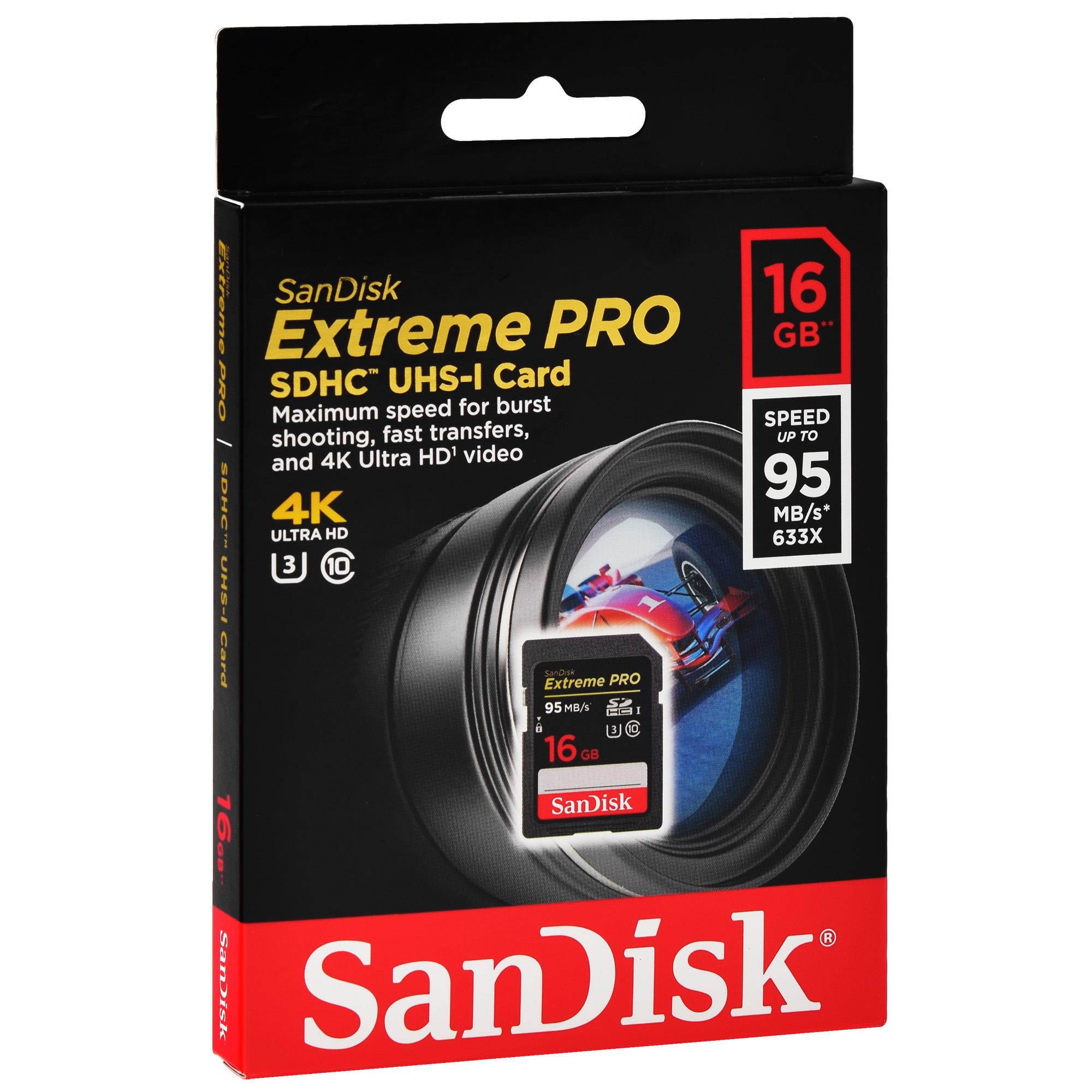SanDisk Extreme Pro SDHC UHS-I Card 16GB