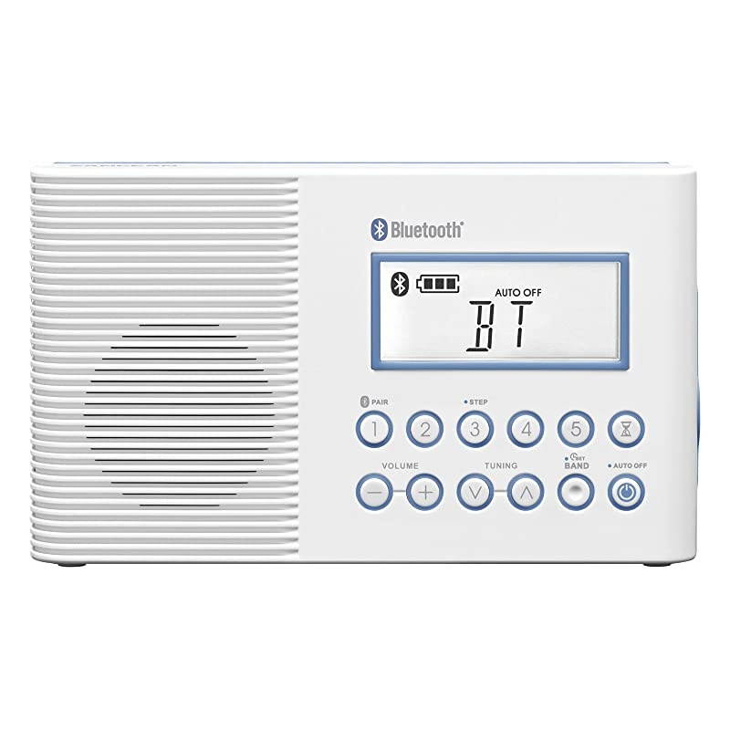 H202 Portable AMFMWeather Alert Bluetooth Digital Tuning Waterproof Shower Radio