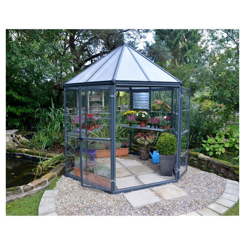 Oasis Hex Greenhouse Gray - Palram