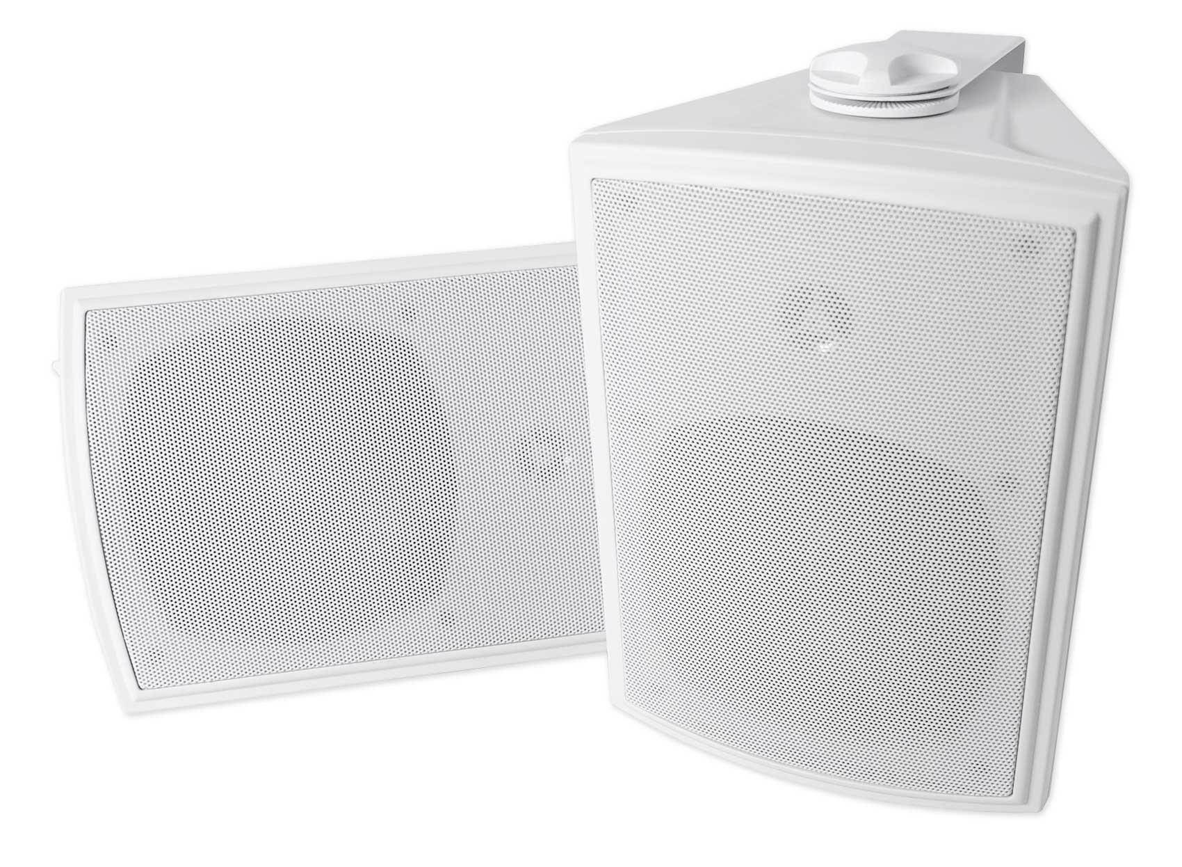 Pair Rockville HP5S 5.25" Marine Box Speakers with Swivel Bracket For Boats