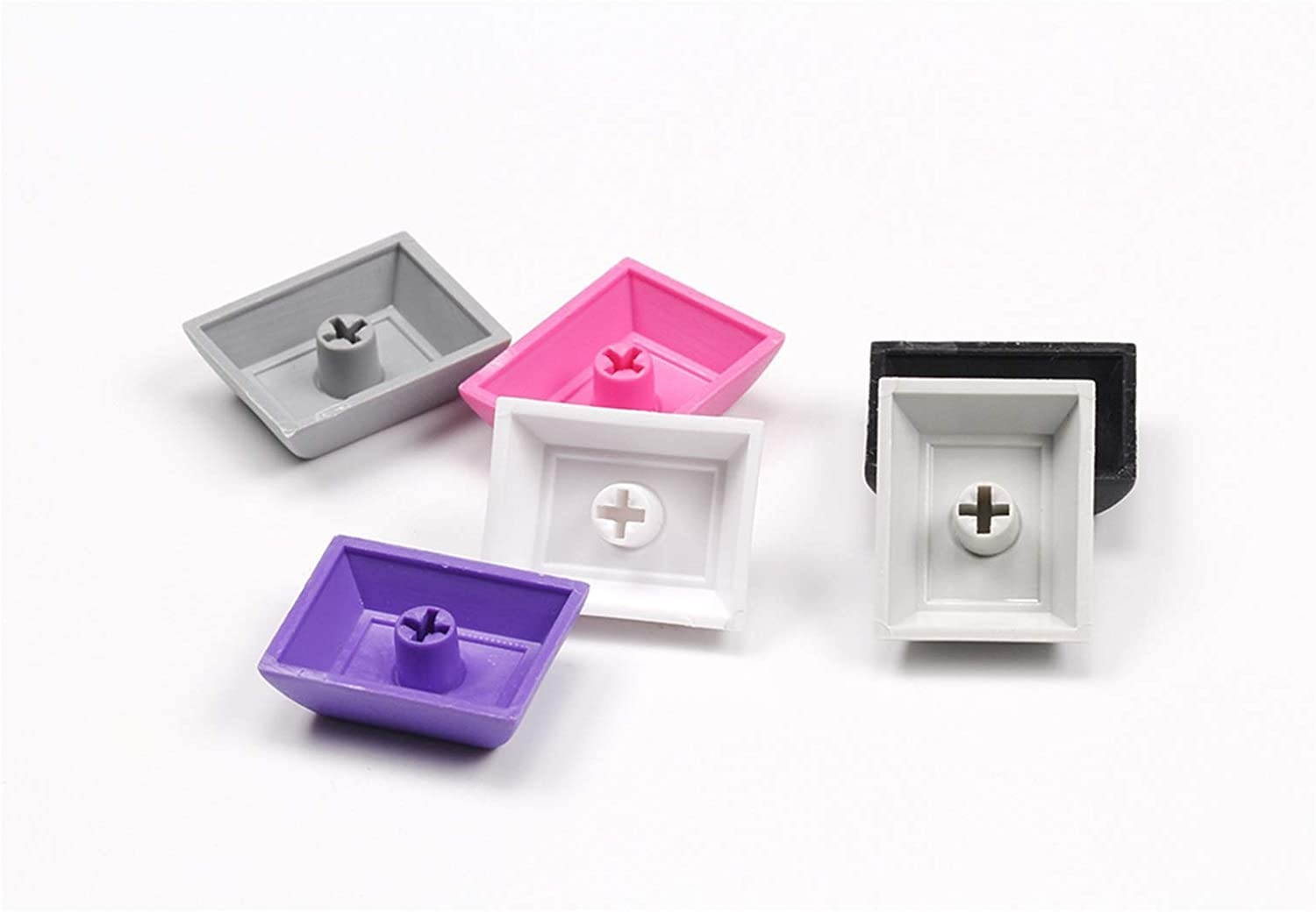 rouroumaoyi DSA Blank Personality Supplement Keycap 1.25u 1.5u Blind Spot Keycap Short Ball Cap Positioning Key Purple White Gray Black (Axis Body : 3 pcs, Color : Black FJ Key)
