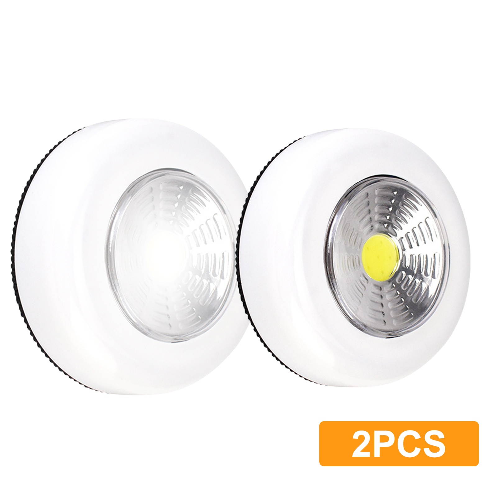 2/4PCS LED Night Light Push On Battery Operated Indoor Closet Cabinet Wall Lamp
