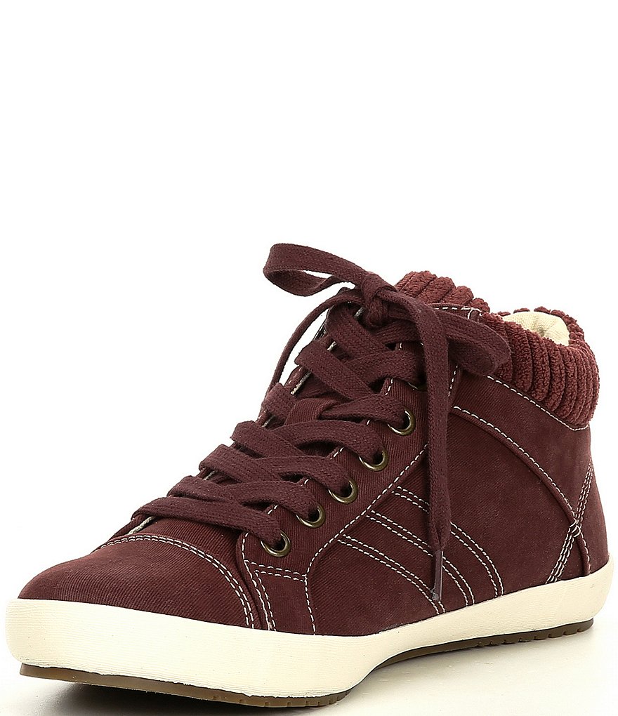 Taos Footwear Startup Hi-Top Vintage Lace-Up Sneakers