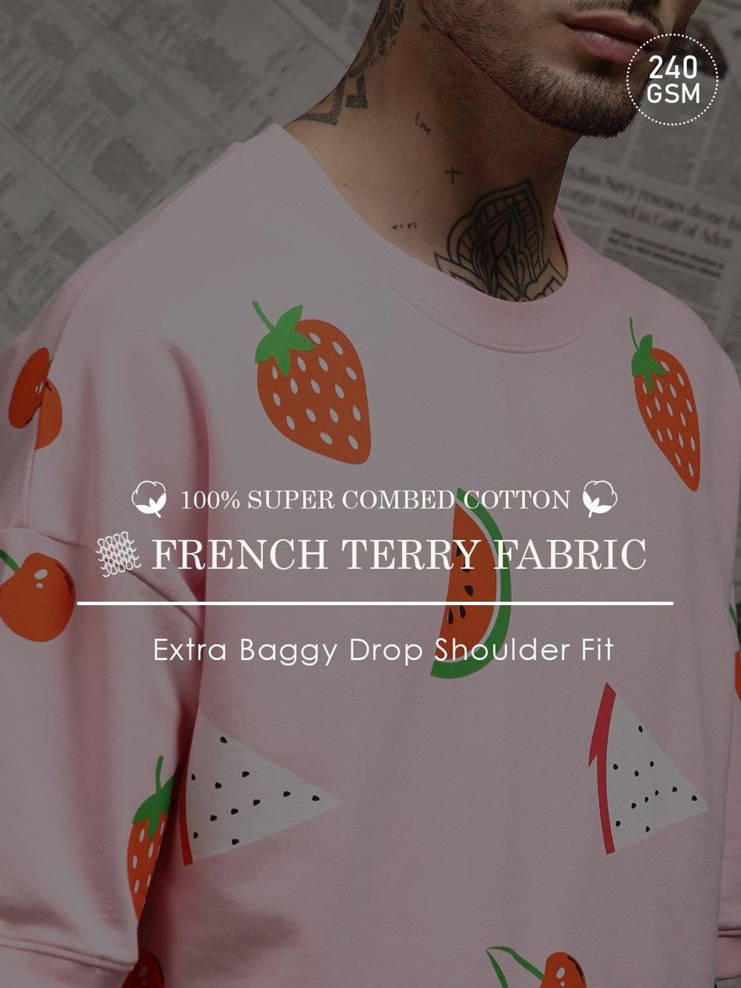 Difference Of Opinion Pink Loose Fit Printed Unisex T-Shirt