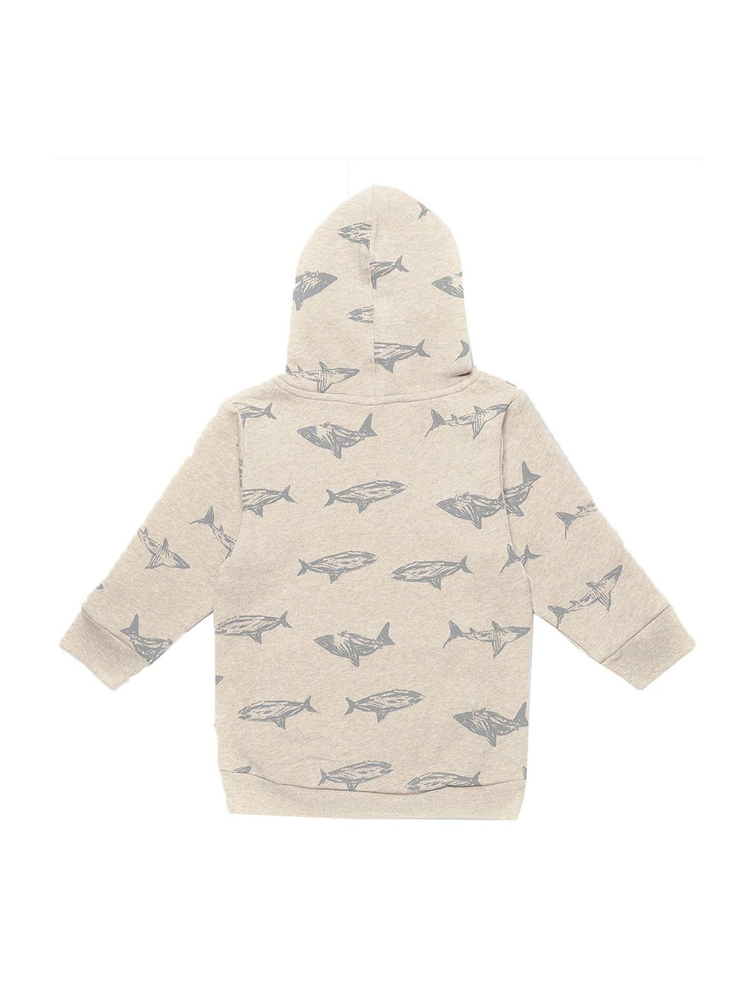 Nino Bambino Kids Cream Printed Hoodie