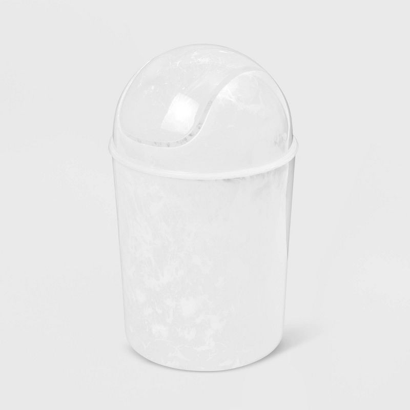 Umbra Umbra 1.25Gal Mini Indoor Trash Can White Onyx