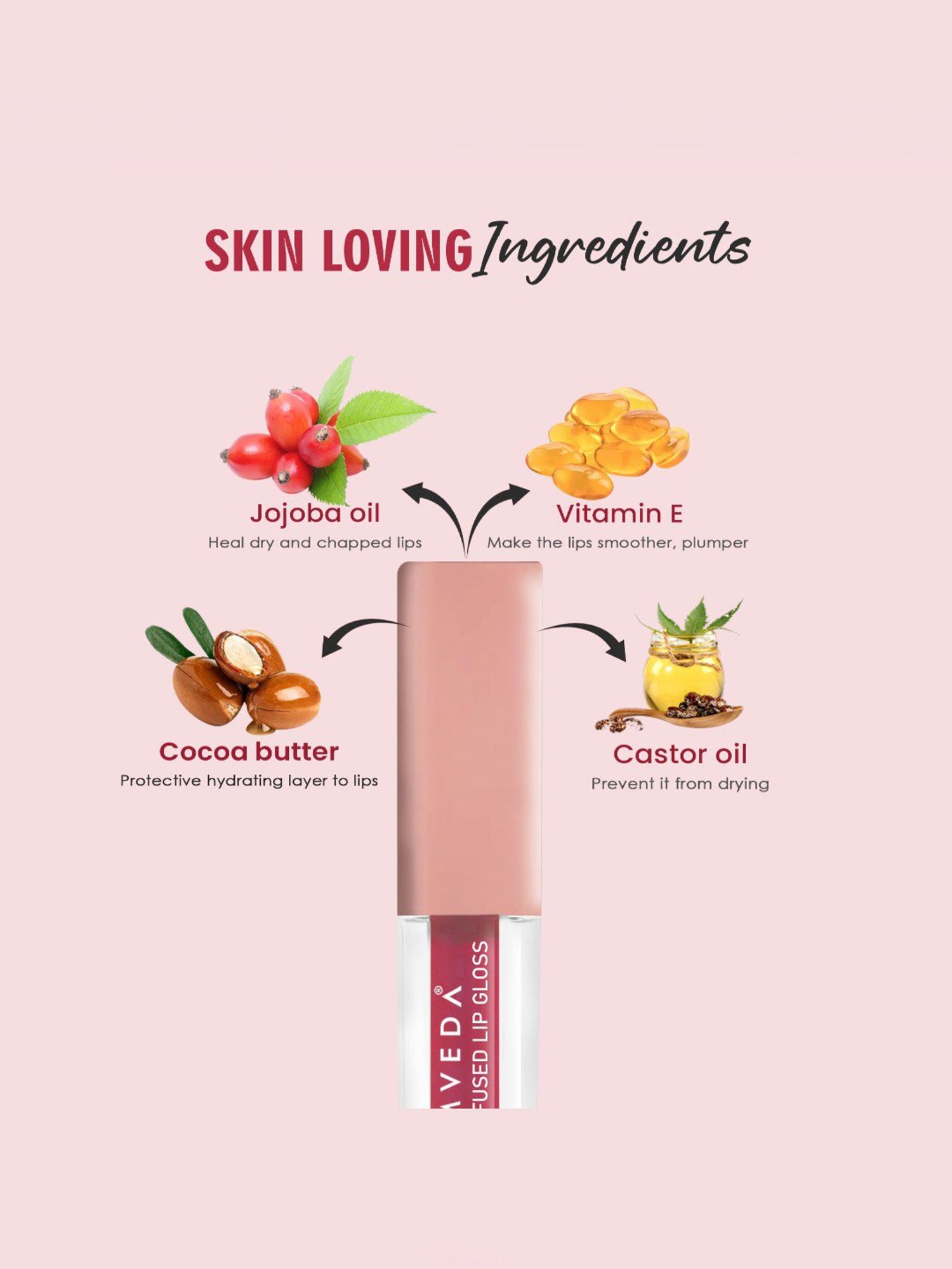 Glamveda Serum Infused Lip Gloss Foxy-115 - 4.5 ml