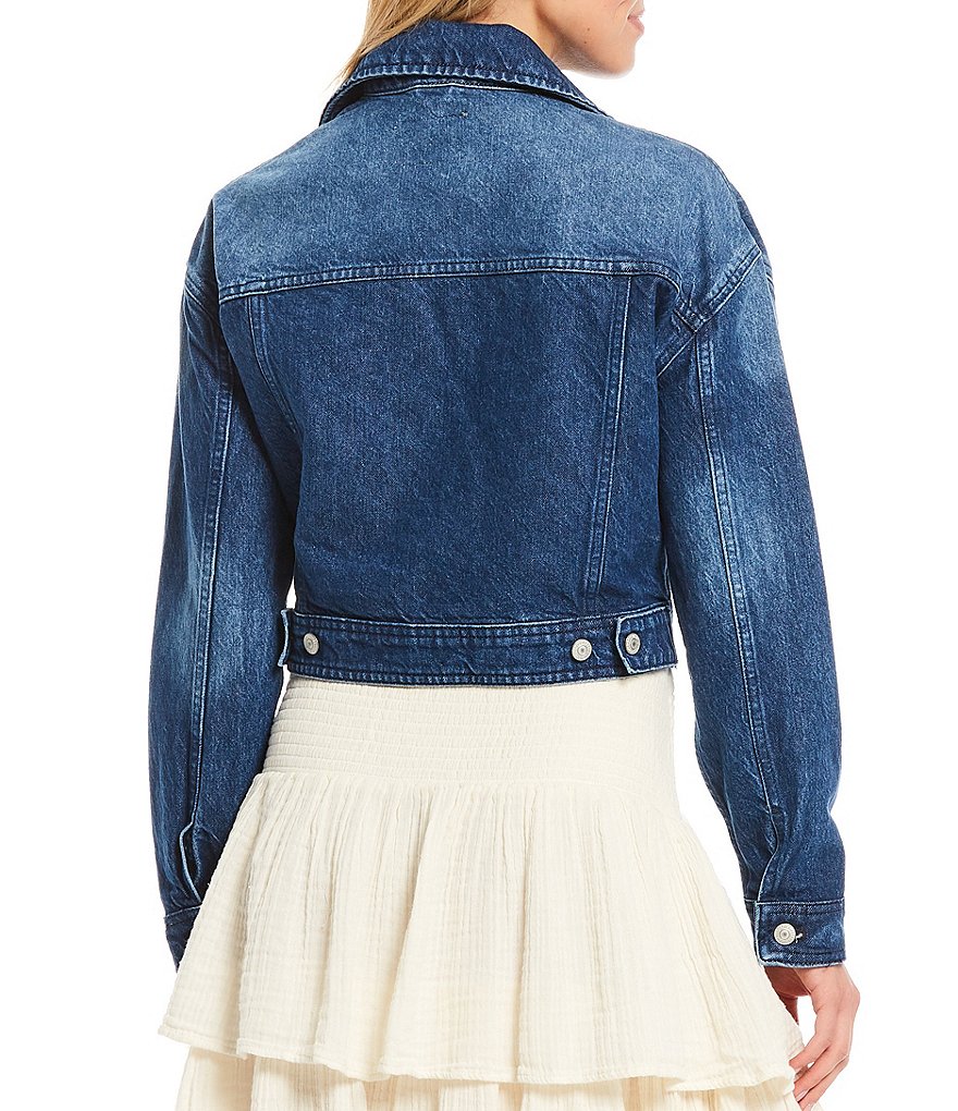 Free People Now Or Never Long Sleeve Denim Jacket
