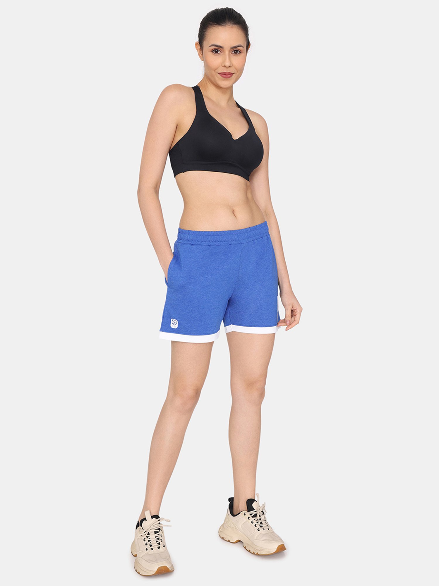 Rosaline by Zivame Blue Sports Shorts