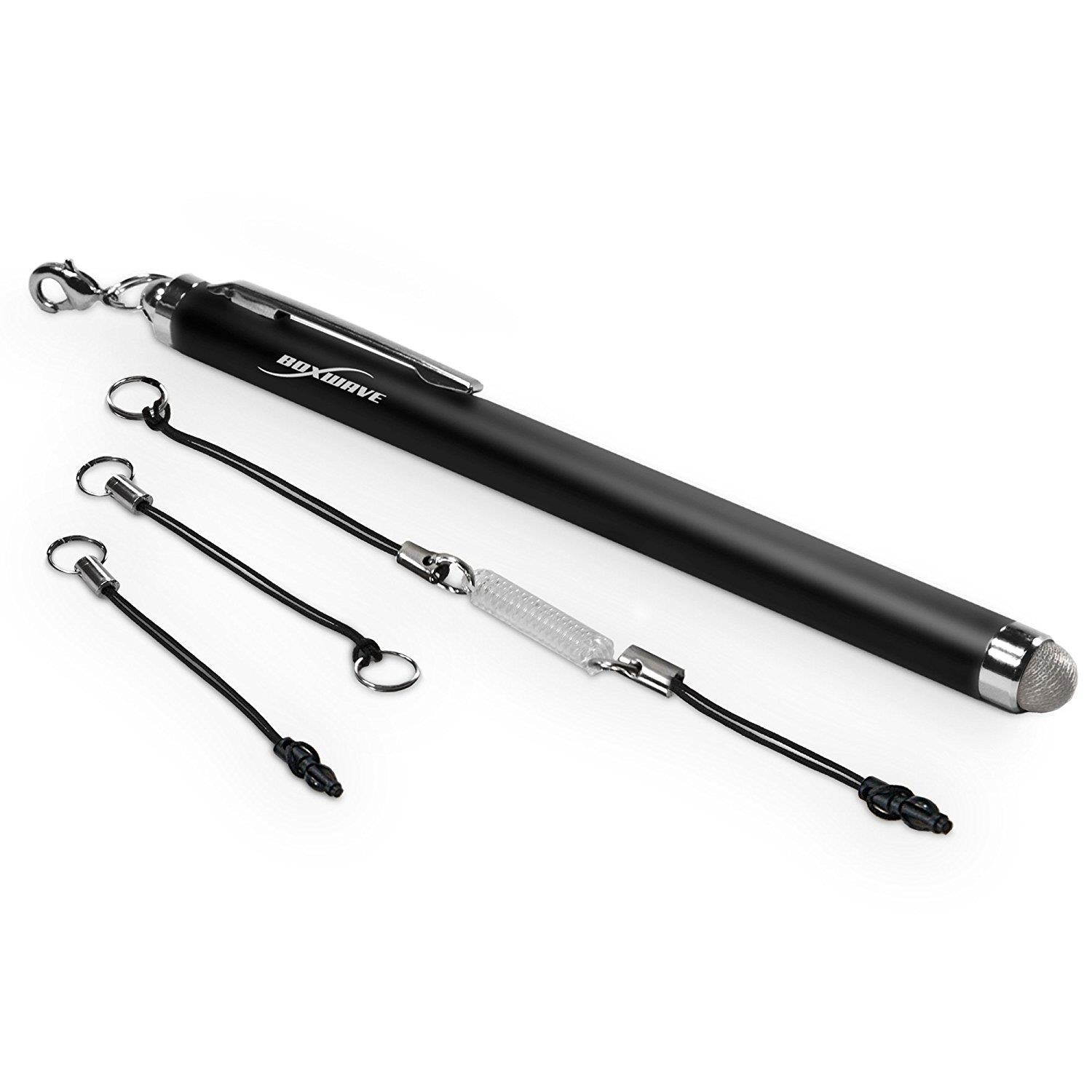 BoxWave Dell P2418HT (23.8") Stylus Pen, [EverTouch Capacitive Stylus] Fiber Tip Capacitive Stylus Pen for Dell P2418HT (23.8") - Jet Black