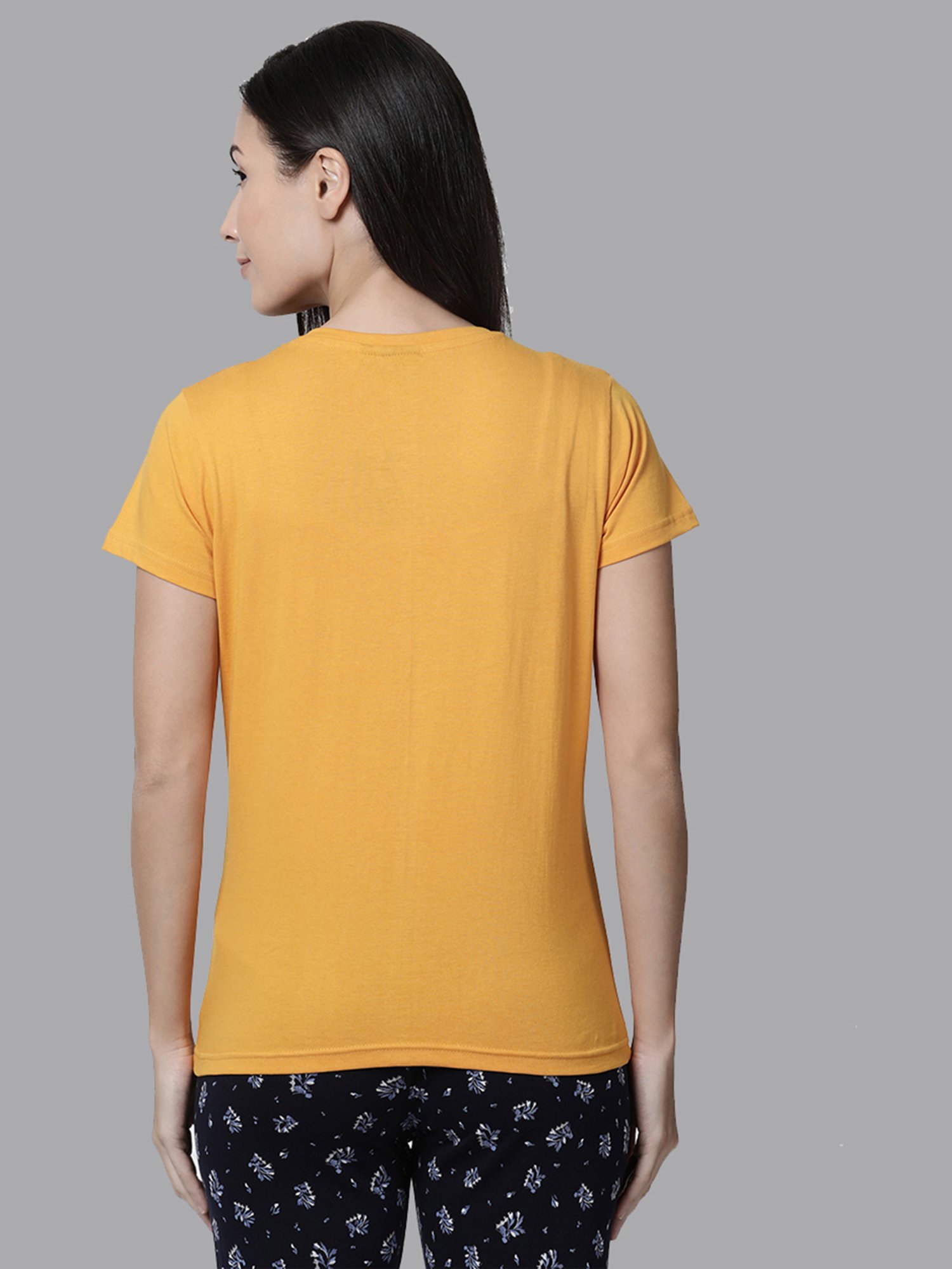 Kryptic Yellow & Pink Cotton Graphic Print T-Shirt (Pack Of 2)