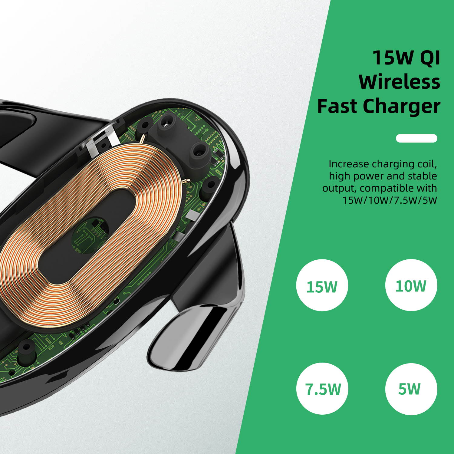 Donwell 15W Qi Car Wireless Fast Charger Cell Phone Charging Holder For iPhone 11/12/12 Pro/Pro Max,   For iPhone X/XS/XR/XS Max,Samsung Galaxy S20/S20+/S20 Ultra 5G/Note 20/20 Ultra 5G