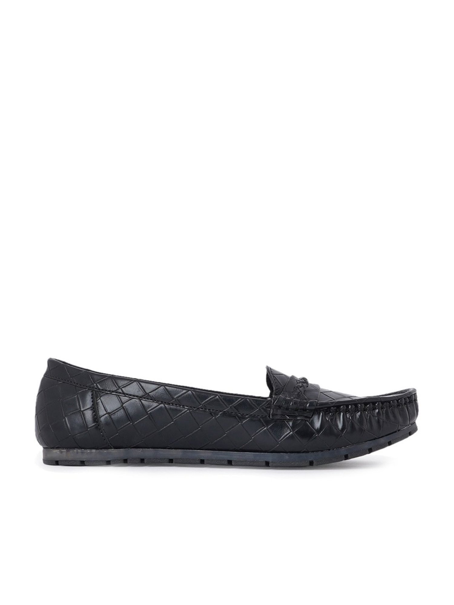 Scentra Women's Black Casual Loafers