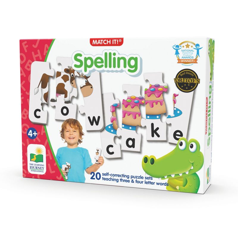The Learning Journey Match It! Spelling 20 self correcting puzzle sets
