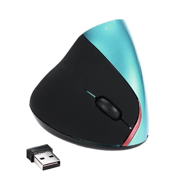 Rechargeable Mice 2.4G Wireless Mouse 2400 DPI 5 Buttons Optical Ergonomic Vertical Mouse with USB for Mac Laptop PC Desktop