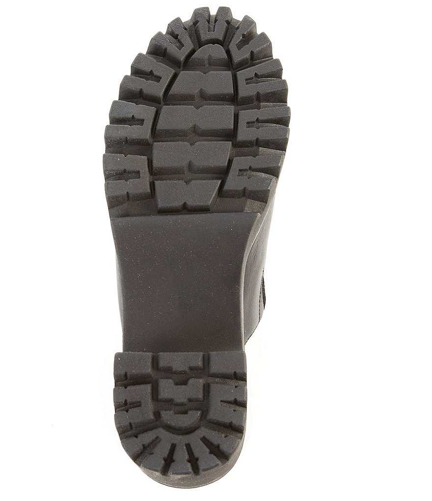 Steve Madden Bayside Leather Lug Sole Platform Clogs