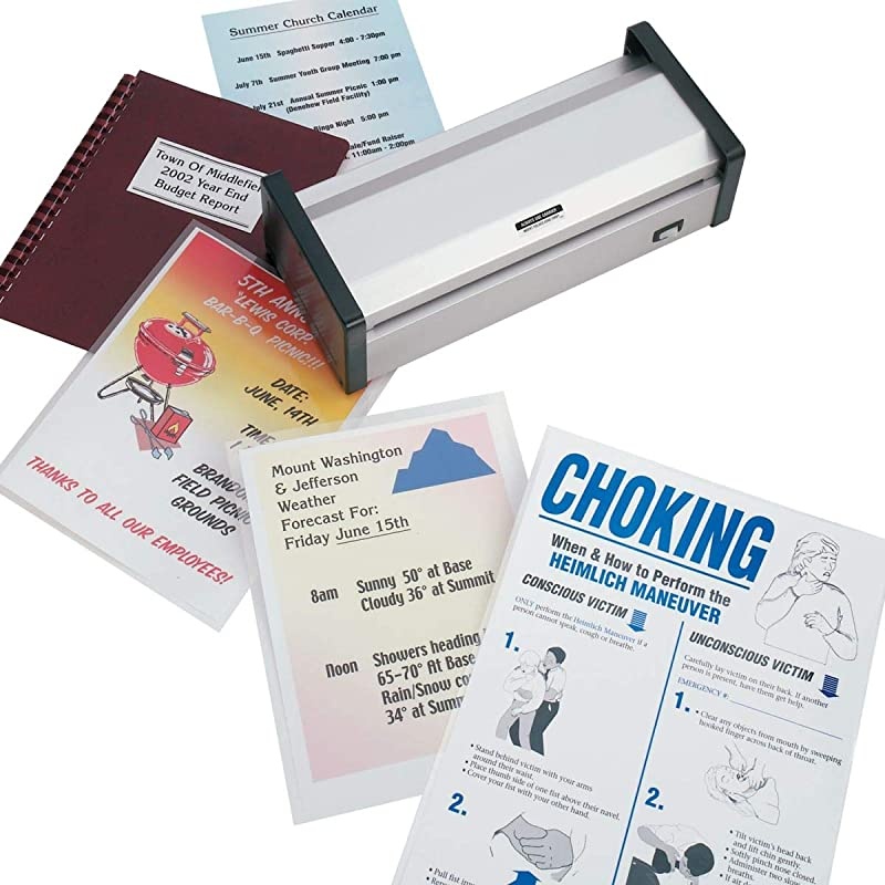 HD1200 Heavy Duty Pouch Laminator Kit, Laminates Pouches up to 12 Inches Wide and 15 Mil Thick; 5-Year Warranty, Includes 100-Packs of Premium Opti Clear 5 Mil Letter and 5 Mil Legal Pouches