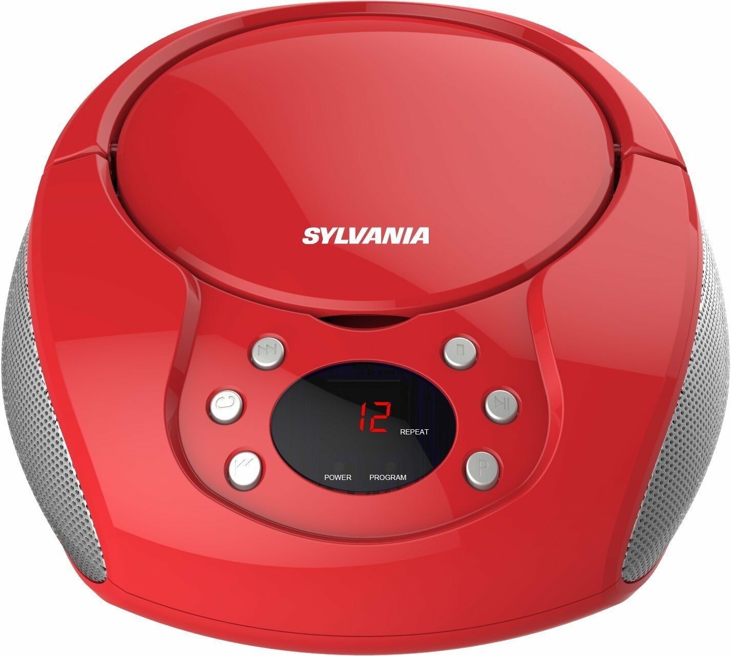 Sylvania Srcd261-b-red Portable Cd Player With Am/fm Radio [red] (srcd261bred)