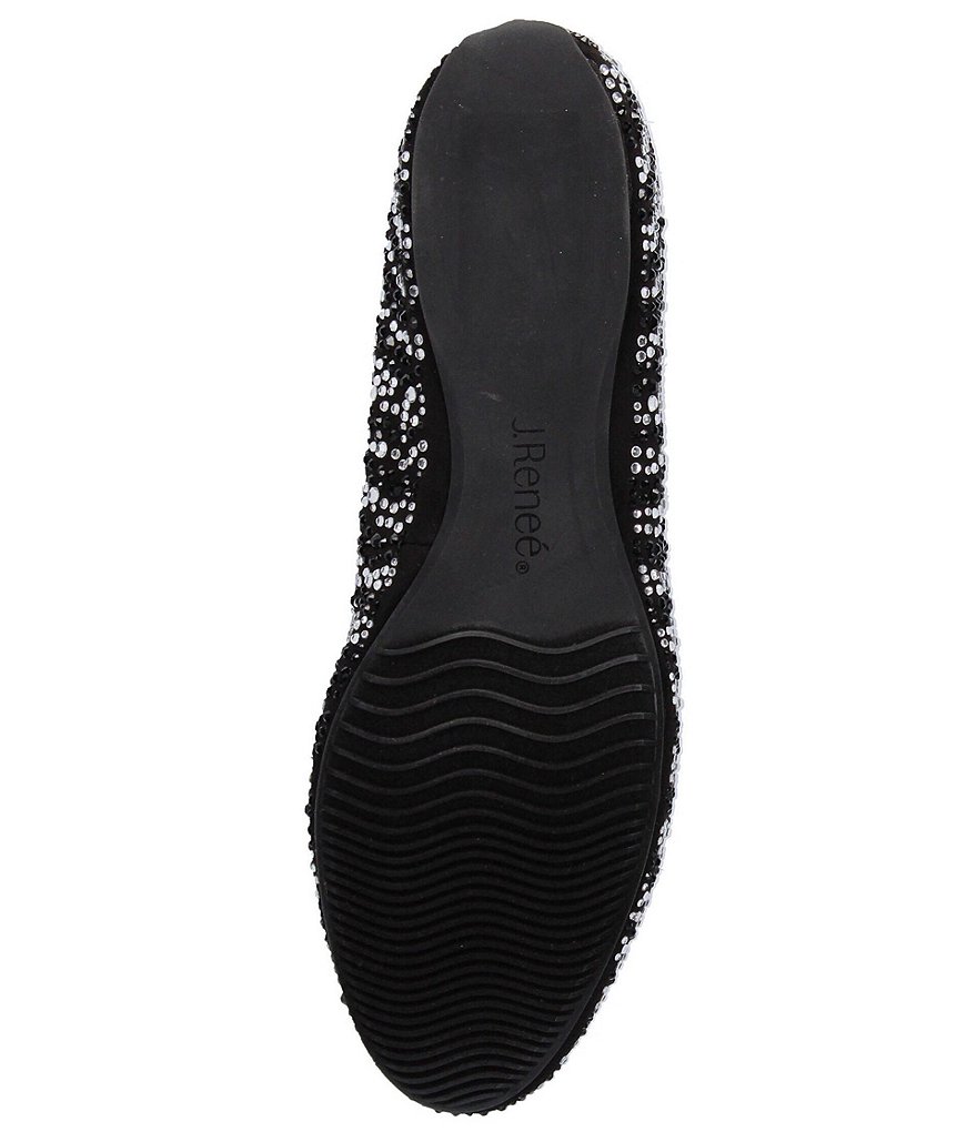 J. Renee Hanuko Zebra Print Rhinestone Smoking Slippers